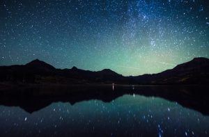 Milky way reflection at William's Lake, Colorado